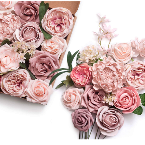 פרחים מלאכותיים לחתונה עם גבעול הקישוט המושלם והיפה ביותר שכסף יכול לקנות! שילובים מרהיבים