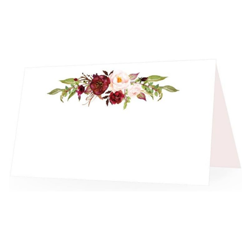 כרטיסי הושבה יפים לחתונה סט של 25 כרטיסים מרהיבים ביופיים עם פרחי אדמונית אביביים