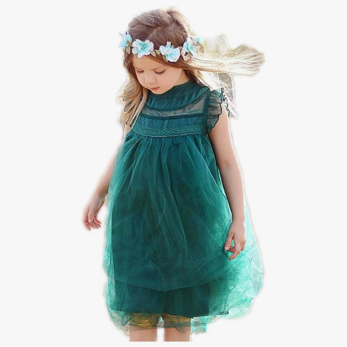 שמלות טול לילדות שמלה מרהיבה בסטייל מלכותי של נסיכות עם טול נשפך וחלומי במבחר צבעי אביב. לגילאים 2-7 שנים