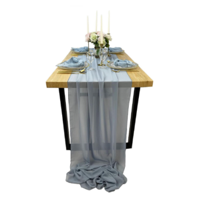 ראנר לשולחן חתונה עשוי שיפון נעים לעיצוב משגע וקל במחיר...
