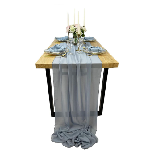 ראנר לשולחן חתונה עשוי שיפון נעים לעיצוב משגע וקל במחיר שכולם יכולים להרשות לעצמם - מבחר צבעים ענק לבחירתך
