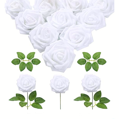 ורדים מלאכותיים לקישוט מושלם של חתונה חלומית אינסוף אפשרויות DIY קלות - 30 יחידות