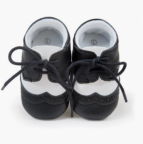 נעליים חגיגיות לתינוקות סניקרס משגעות במבחר צבעים עם שרוכים להתאמה מושלמת עשויות מחומר PU רך ובטיחותי - לגילאים 3- 18 חודשים