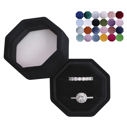 קופסה לטבעות חתונה עשויה עם קטיפה מלטפת וכיפית שמושלמת להגנה על התכשיטים הכי יקרים לליבך - מבחר צבעים ענק!